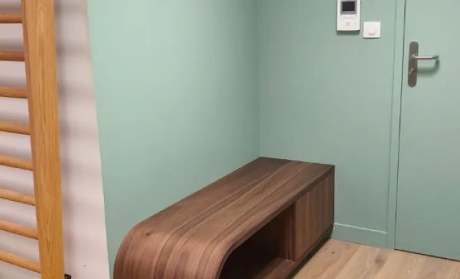 Aménagement sur mesure d'un cabinet d'ostéopathie à Marcy l'étoile., Charbonnières-les-Bains, Atelier L'Art Des Choix