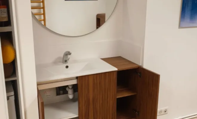 Aménagement sur mesure d'un cabinet d'ostéopathie à Marcy l'étoile., Charbonnières-les-Bains, Atelier L'Art Des Choix