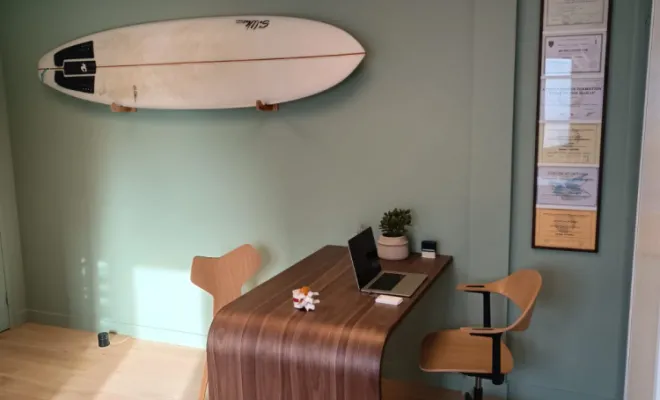 Aménagement sur mesure d'un cabinet d'ostéopathie à Marcy l'étoile., Charbonnières-les-Bains, Atelier L'Art Des Choix