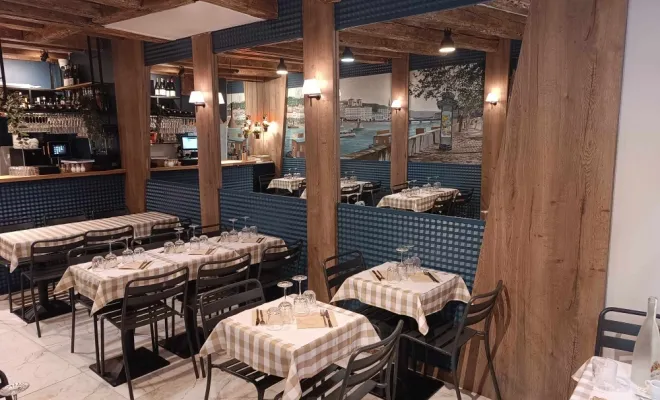 Rénovation de l'intérieur d'un restaurant à Vieux-Lyon, Charbonnières-les-Bains, Atelier L'Art Des Choix